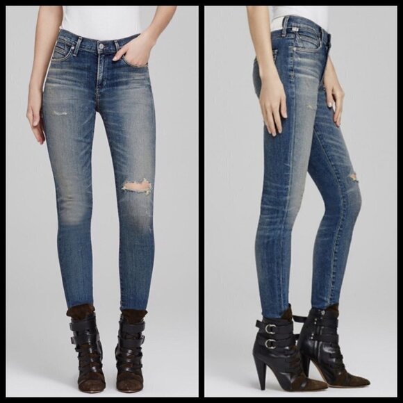 💕CITIZENS OF HUMANITY💕 Rocket High Rise Skinny Jeans Break Em In 29 NWT - Picture 3 of 8